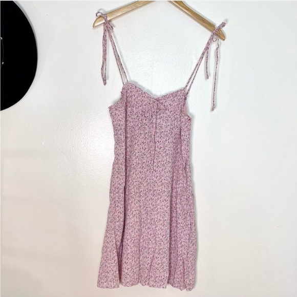 Urban Outfitters Dress Forum Sweetheart Tie-Shoulder Mini Dress - Picture 1 of 4